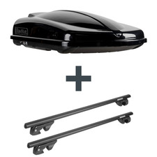 Dachbox Topbox TopBox 420 Duo + Dachträger Menabo für VW Polo Fliessh. 6R/6C NP