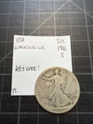 USA Silver Walking Liberty Half Dollar 1916 S San Francisco Key Date