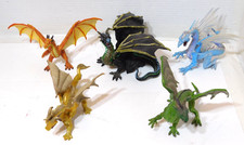 5 Forest Fantasy Dragon Figures 4-Safari Ltd/1 Creatology 5"-6" Tall