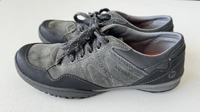 Merrell Granite Gray Suede Leather Sneakers Casual J42282 Women's US 7.5