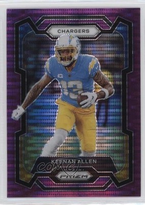 2023 Panini Prizm Purple Pulsar Prizm Keenan Allen #159 16xp