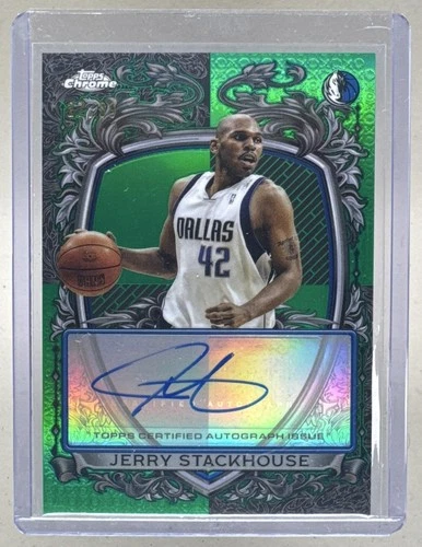 2025 Topps Chrome Jerry Stackhouse Refractors Green (RAW)