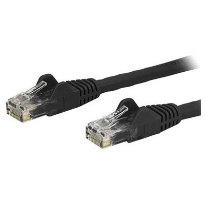 StarTech 30ft Black Cat6 Patch Cable with Snagless RJ45 Connectors - Long