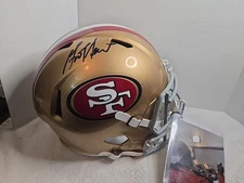 49ers Full-Size Helmet San Francisco  GARRISON HEARST AUTOGRAPHED  w/C.O.A.