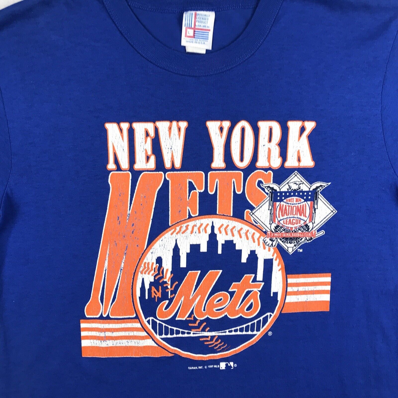 vintage 80s NEW YORK METS T-Shirt MEDIUM mlb baseball nyc city | eBay