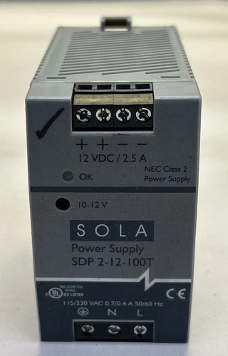EMERSON SOLA,SDP2-12-100T,POWER SUPPLY 115/230V