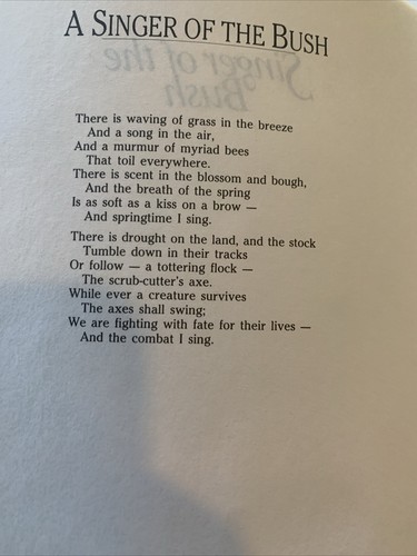 Singer Of The Bush ~By A.B."Banjo" Paterson Complete Works 1885-1900 Poetry Book - 第 2/4 張圖片