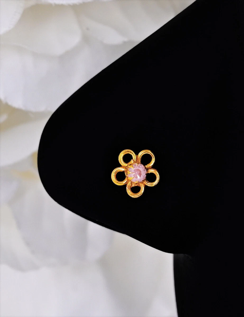 Floral nose ring sale