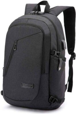 Viuocer 15.6'' Anti Theft Laptop Back Pack with USB and Audio Jack Outlet...Black