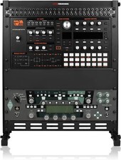 Gator Angled Metal Desktop Rack Stand with Non-Slip Rubber Feet; 12U Rack Space