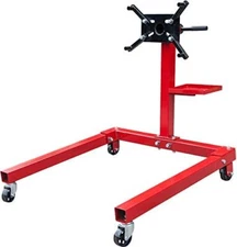 Heavy-Duty 5/8 Ton Rotating Engine Stand with Tool Tray and 360-Degree Mobility