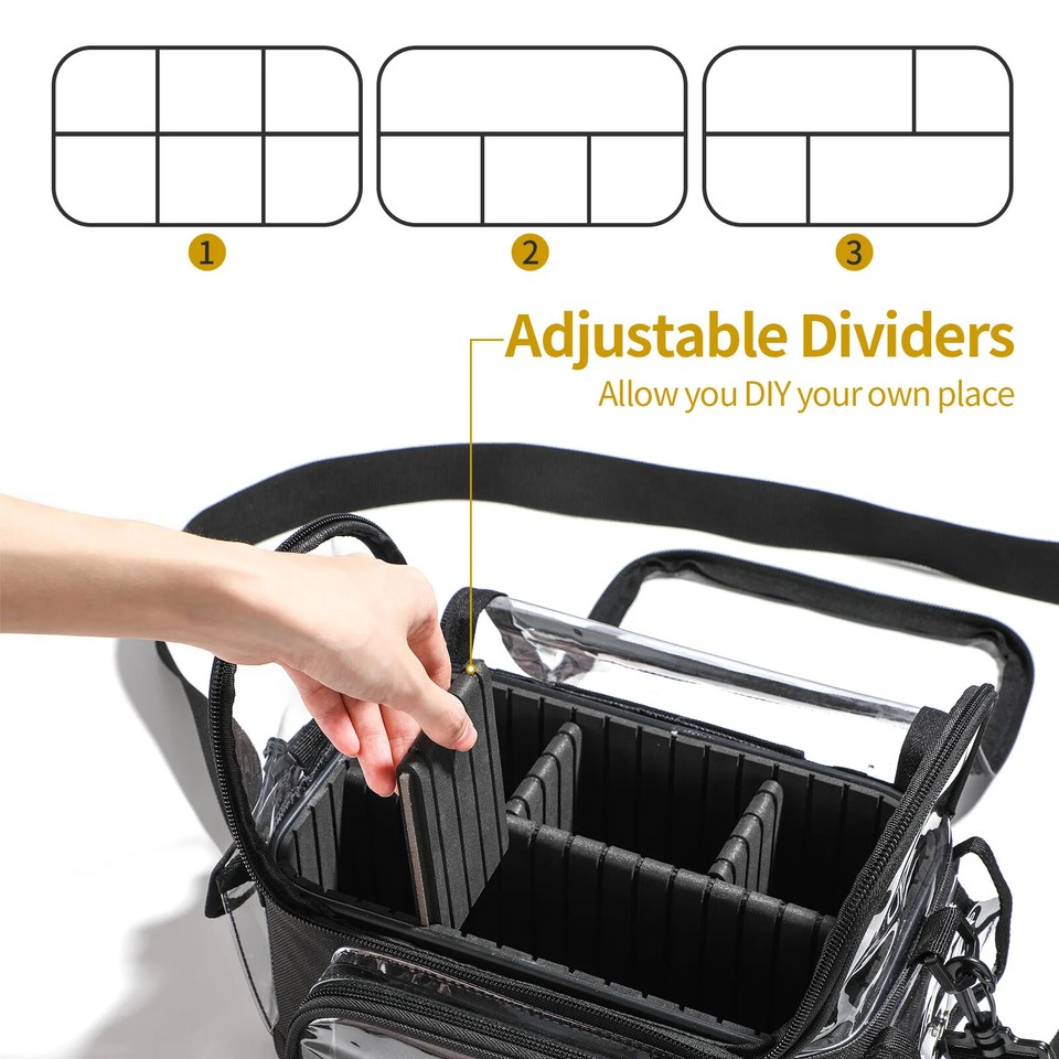 Transparent Makeup Box Storage Bag Casual Zipper Wash Shoulder Bag eBay