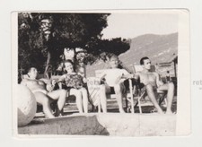 Affectionate Handsome Young Men Shirtless Beach Buddies Trunks Gay Int Old Photo