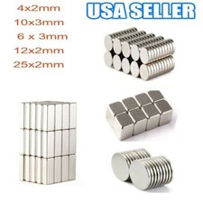 10-200Pack N35 Super Strong Block Round Disc Magnets Neodymium Rare-Earth Magnet