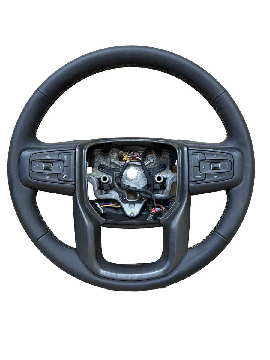 OEM GMC SIERRA 1500 2500 3500 HD 19-23 STEERING WHEEL JET BLACK 