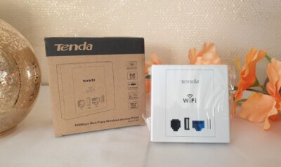 Tenda 300Mbps Wall Plate Wireless Access Point Model W6 Signalverstärker *NEU*