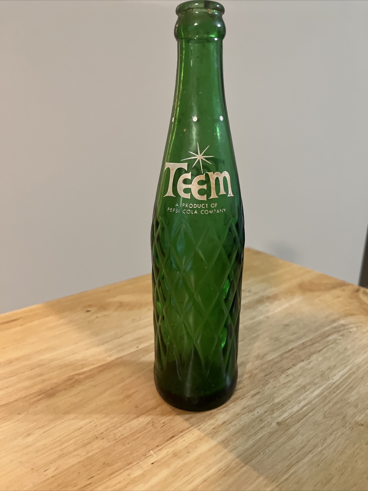 Teem Antique VTG Soda Glass Bottle eBay