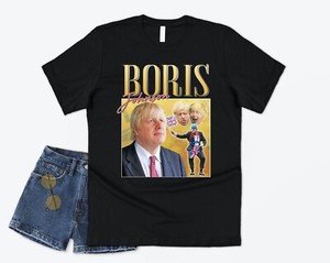 Boris Johnson Homage T Shirt Tee Funny Uk Prime Minister 90 S Retro Ebay