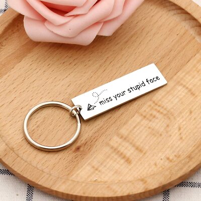 Long Distance Relationship Gift I Miss Your Stupid Face Keychain Gift