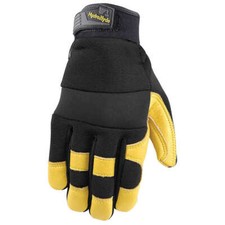 NEW Wells Lamont Men's HydraHyde Leather Work Gloves, 6-pair