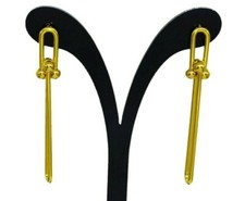 Gold Paper Clip Earrings