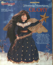 HEAVENLY MESSENGERS GLORY 16" ANGEL DOLL PLASTIC CANVAS PATTERN BOOK
