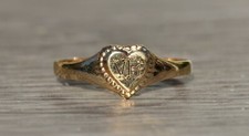 Children's Yellow Gold Heart Ring