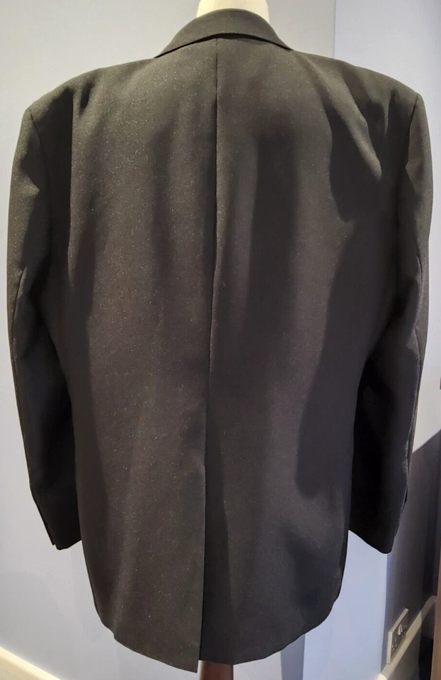 GEORGE Men's Black Suit Jacket Size 42S - Image 2 of 4