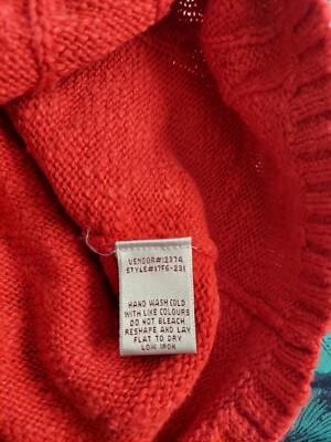 N WITH. ジャケット Northern Reflections Hand Embroidery Womans Red Vest Size L | eBay