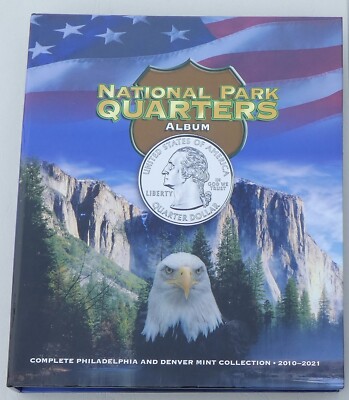 Whitman Album / Ringordner USA National Park Quarters 2010-2021 P und D