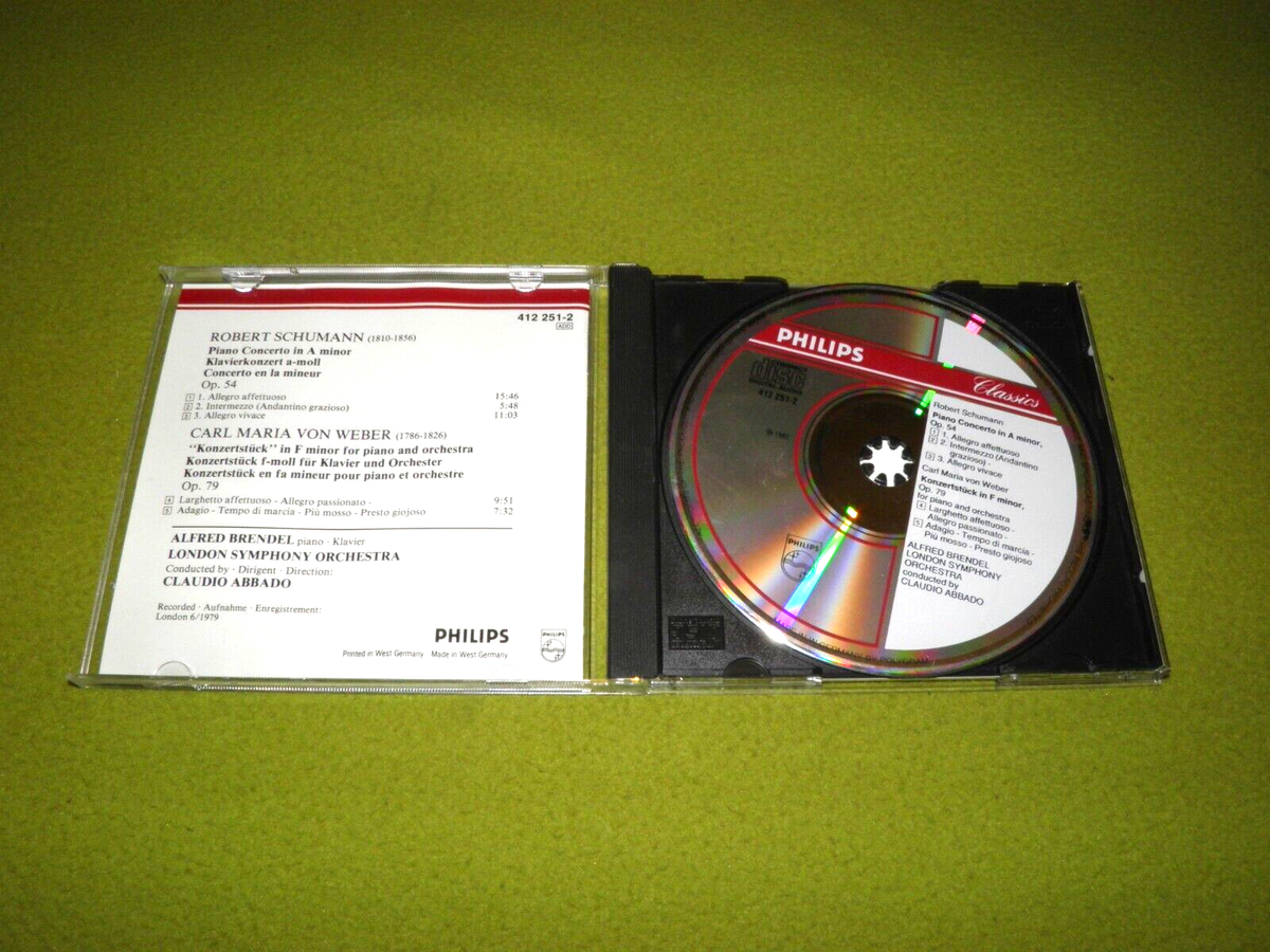 Schumann &frasl; Weber - Piano Concertos - Alfred Brendel &frasl; Abbado - Philips CD