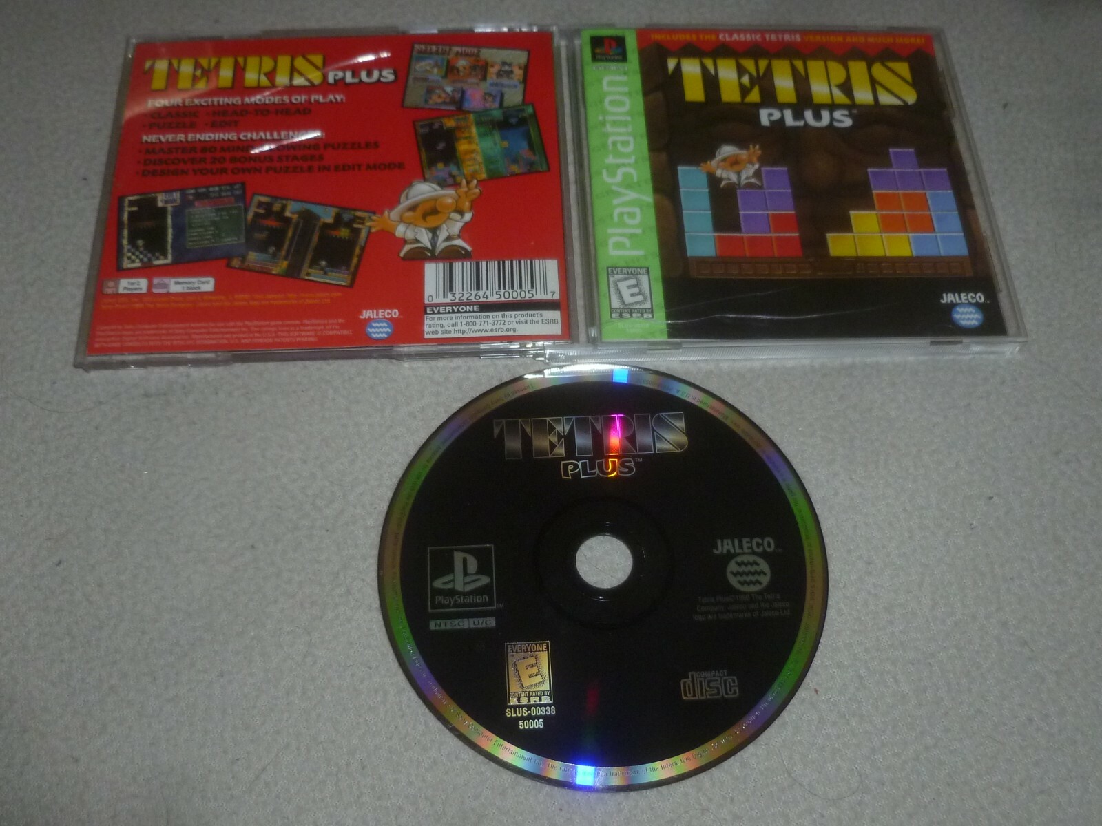 PLAYSTATION PS1 VIDEO GAME LOT TETRIS PLUS SONY COMPLETE JALECO NTSC PUZZLE  | eBay