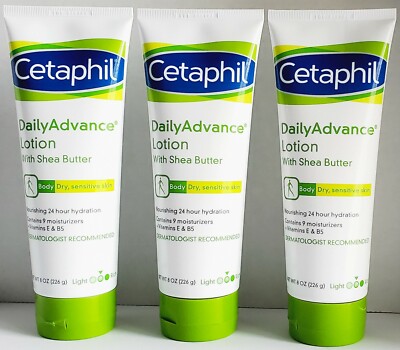 Cetaphil Daily Advance Lotion with Shea Butter - 8oz -3 Pack