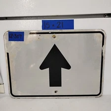 Authentic Road Traffic Street Sign Forward Arrow 15"x21" 12-307