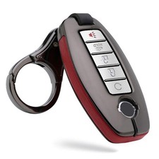 ontto Key Fob Case Fit for Nissan Rogue Armada Murano Remote Cover Leather Ke...