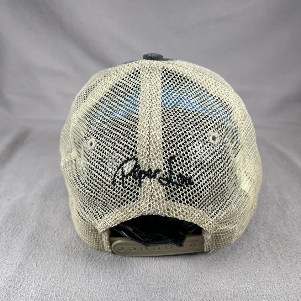 Sombrero para no cuidar el cabello de barco OS gris beige Snapback camionero rosa ancla envejecida Foto 3 de 4