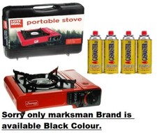 Butane Stove Portable Cooker in Blow Case 2 4 8 12 Gas Bottles Camping BBQ Kit