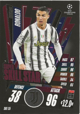 2020-21 Topps Match Attax Champions Christiano Ronaldo SKILL SUPER STAR #SKI-15