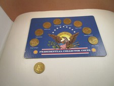 Vintage Shell Oil Co Presidential Commemorative Coin Set JFK Truman FDR