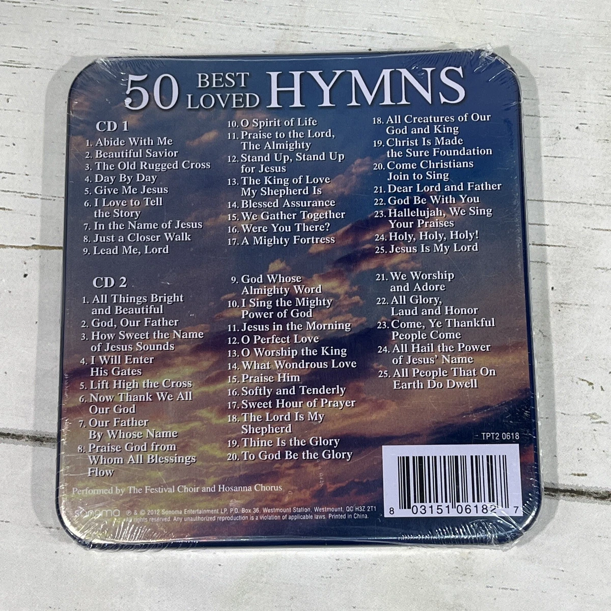 50 Best Loved Hymns Collector's Edition The Festival Choir/Hosanna Chor 2 CD New