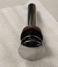Signature Hardware Mushroom Style Pop-Up Bathroom Drain Polished Chrome