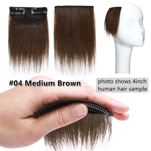 Blonde 100% Real Remy Human Hair Extensions Clip In Short Hair Piece Mini Pads T - Picture 3 of 19