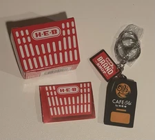 New H-E-B Brand Shop Mystery Keychain - HEB Coffee Cafe Ole Open Box