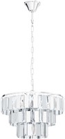 Chrom Durchsichtig Moderne HäNgelampe Pendelleuchte 5X40W/E14 IP20 38,5X130 [Cm]