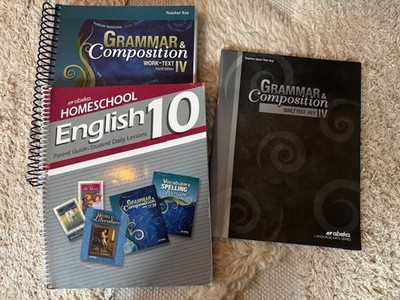 Abeka  English 10 / Grammar and Comp IV 4th edition set of 3