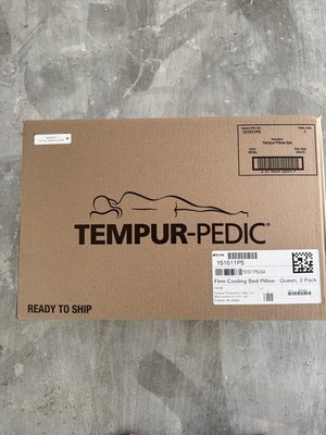 Tempur-Pedic FIRM Cooling Bed Pillow Queen Pack of 2 New