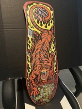 Santa Cruz Skateboards 2021 Salba Tiger Reissue Skateboard Deck