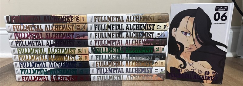 Fullmetal Alchemist Fullmetal Edition Hardcover Vol #1-18 EUC + Extra Vol 6