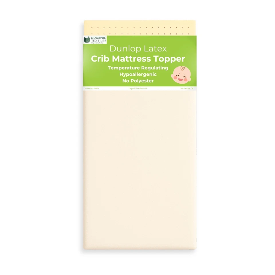 Colchón Orgánico Cuna Bebé Topper GOLS/GOTS Certificado Transpirable Hecho en EE. UU. Foto 2 de 4
