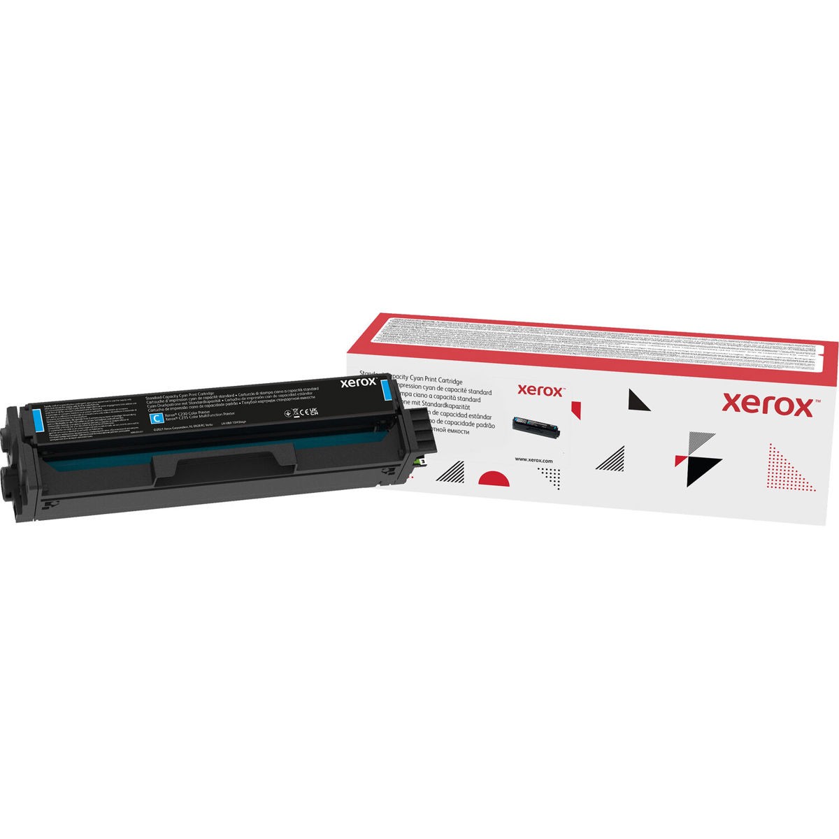 Xerox Cyan Standard Capacity Toner Cartridge for Select C230C235 Color Printers 20190₽